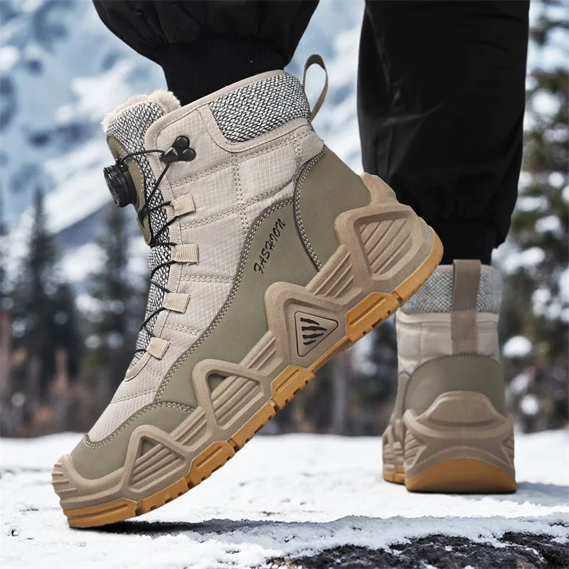 Waterproof Winter Boot - Warme Pelz Outdoor Herren Kampf Taktische