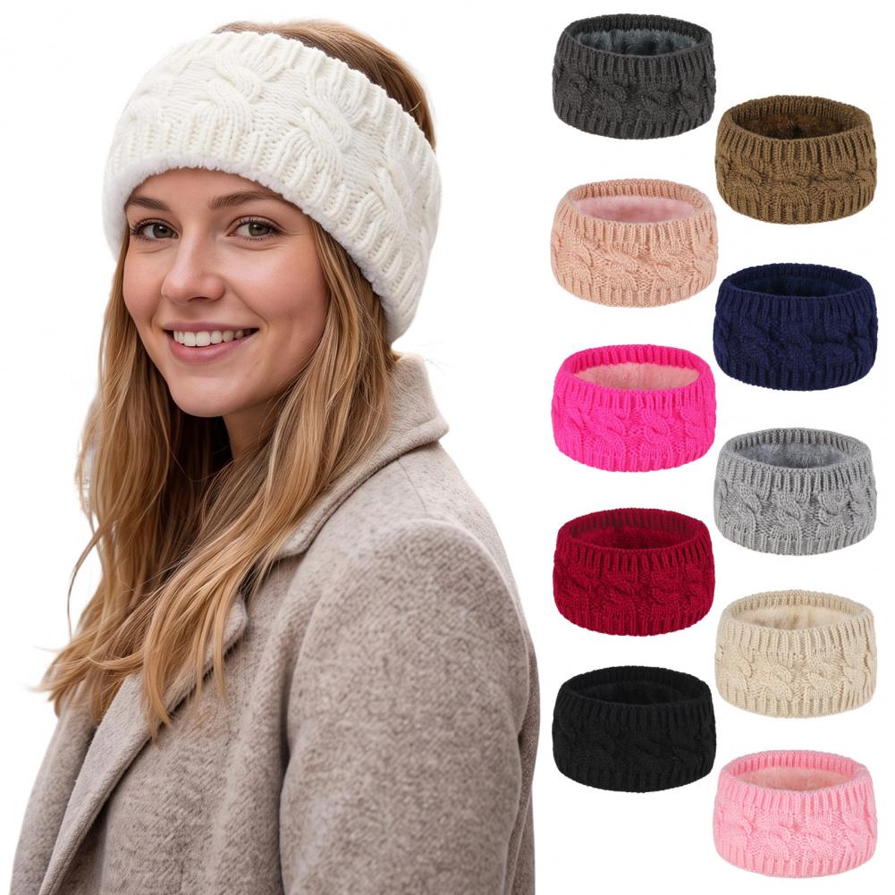 Fleece Ear Warmer Band - Winter-Ohrenwärmer für Frauen, Gemütliche Ohrenschützer für