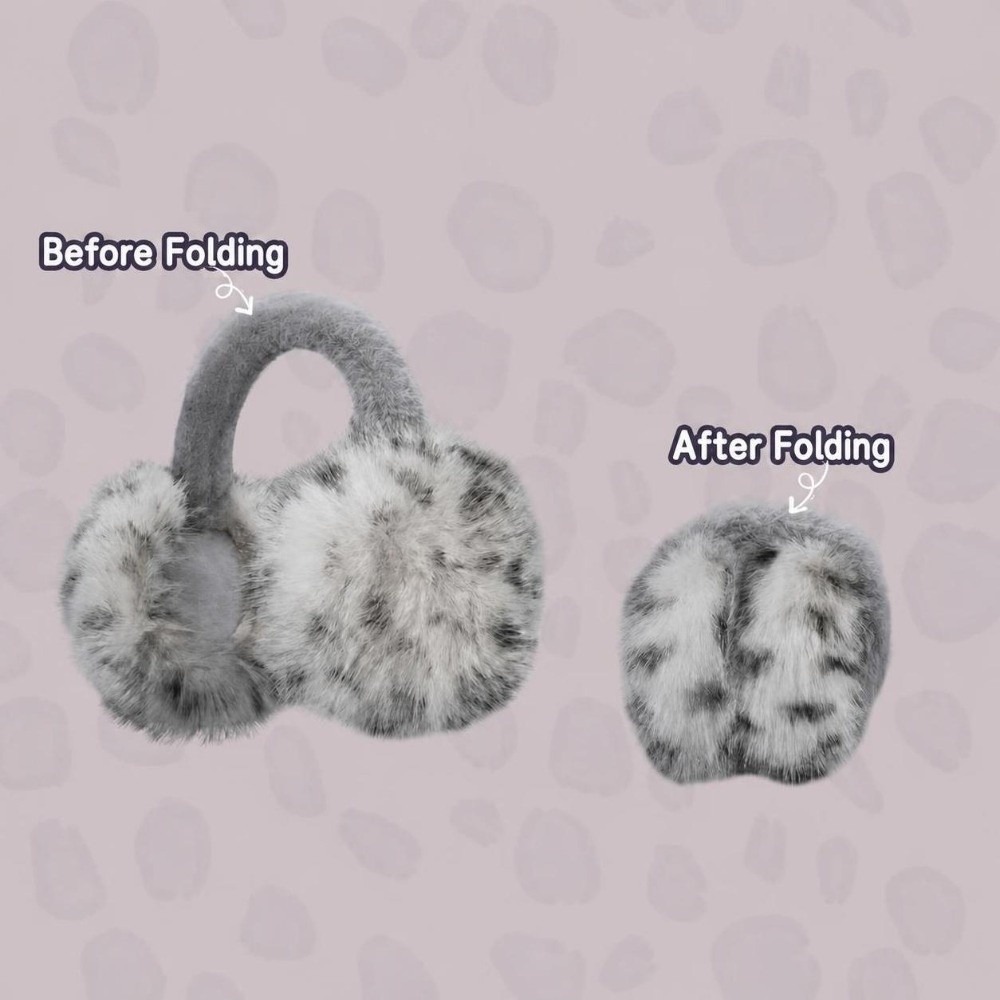 Earmuffs Foldable - Vintage Winddichte Kunstfell-Ohrenwärmer Hautfreundliche Retro-Ohrenwärmer Faltbare