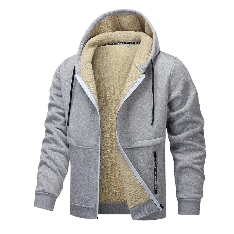 Sherpa Hoodie Fleece - Heißer Verkauf: Lässige Kapuzenpullover für Herren,