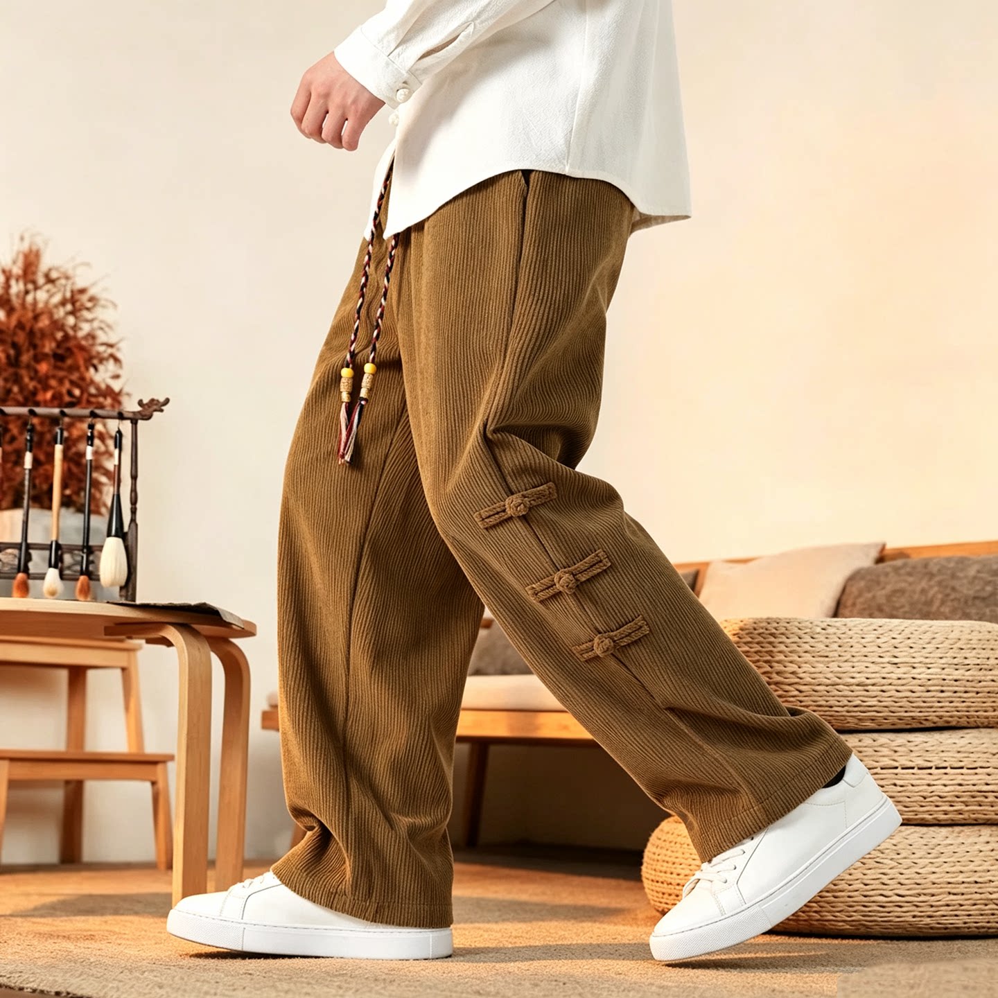 Corduroy Pant Warm - Herrenhosen Brandneue Herbst Warme Verdickte Cordhosen