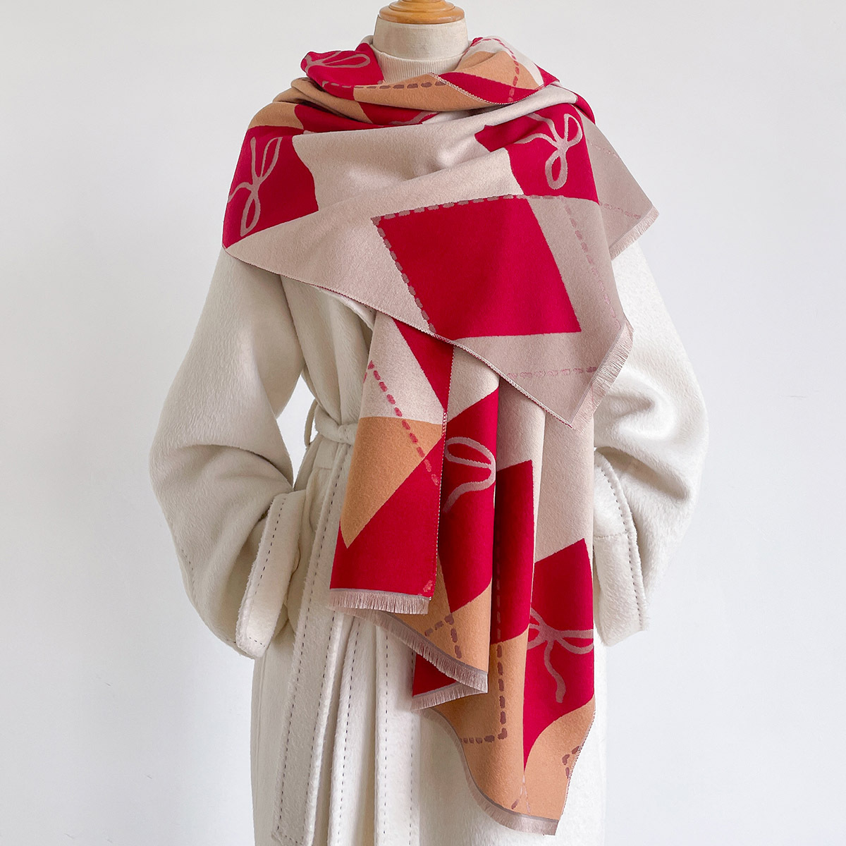 Damen-Schal aus Kaschmir-Imita – Cashmere Pashmina Wrap Bewertung und Preis