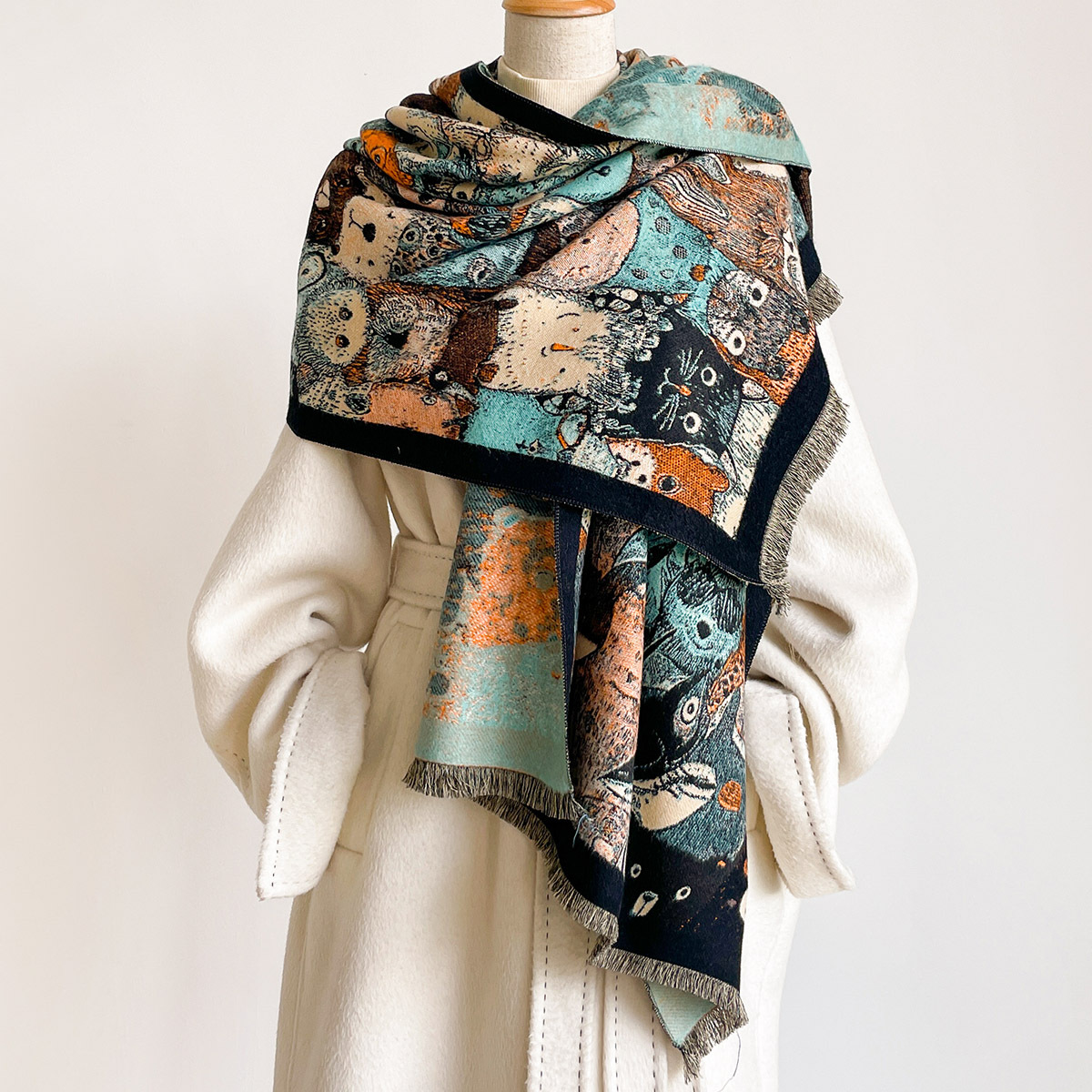 Damen-Schal aus Kaschmir-Imita – Cashmere Pashmina Wrap Bewertung und Preis