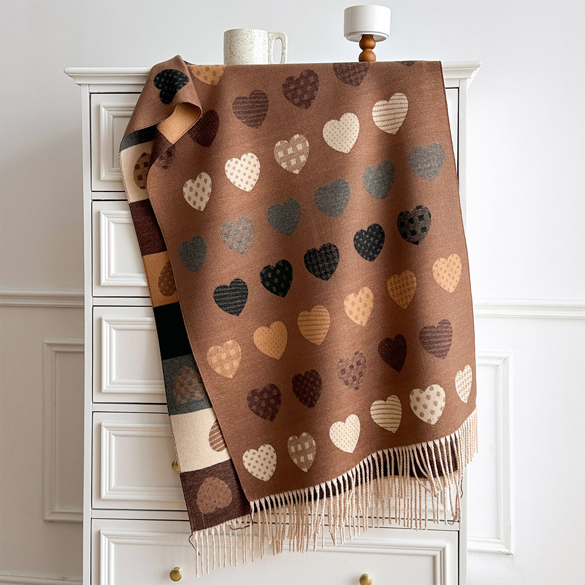 Damen-Schal aus Kaschmir-Imita – Cashmere Pashmina Wrap Bewertung und Preis