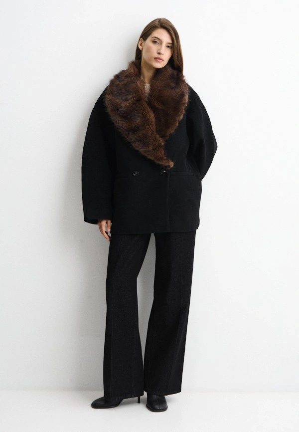 Damen Übergroßer Doppelreihige – Wool Coat Peacoat Bewertung und Preis