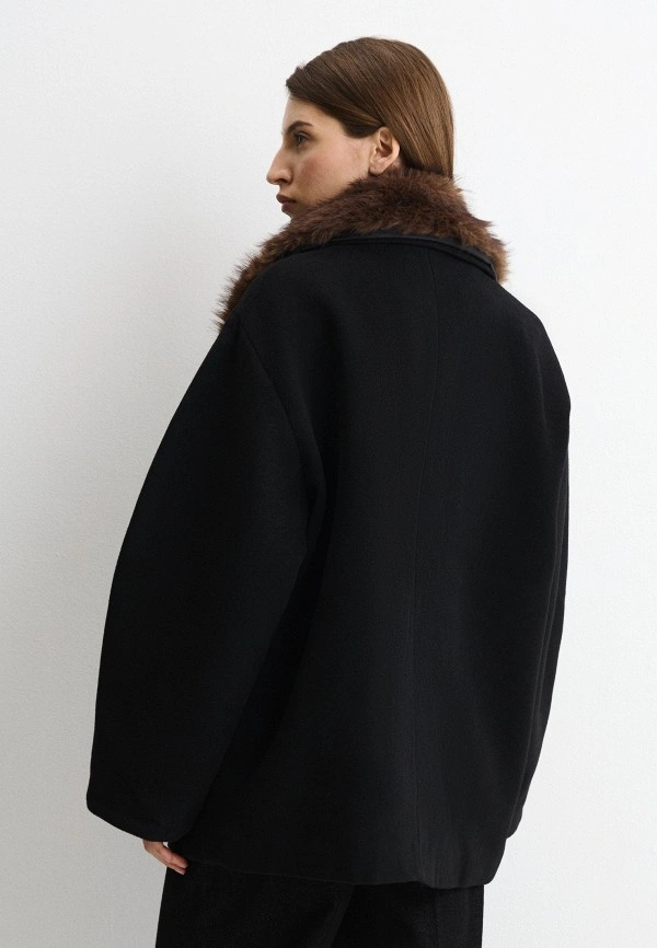 Damen Übergroßer Doppelreihige – Wool Coat Peacoat Bewertung und Preis