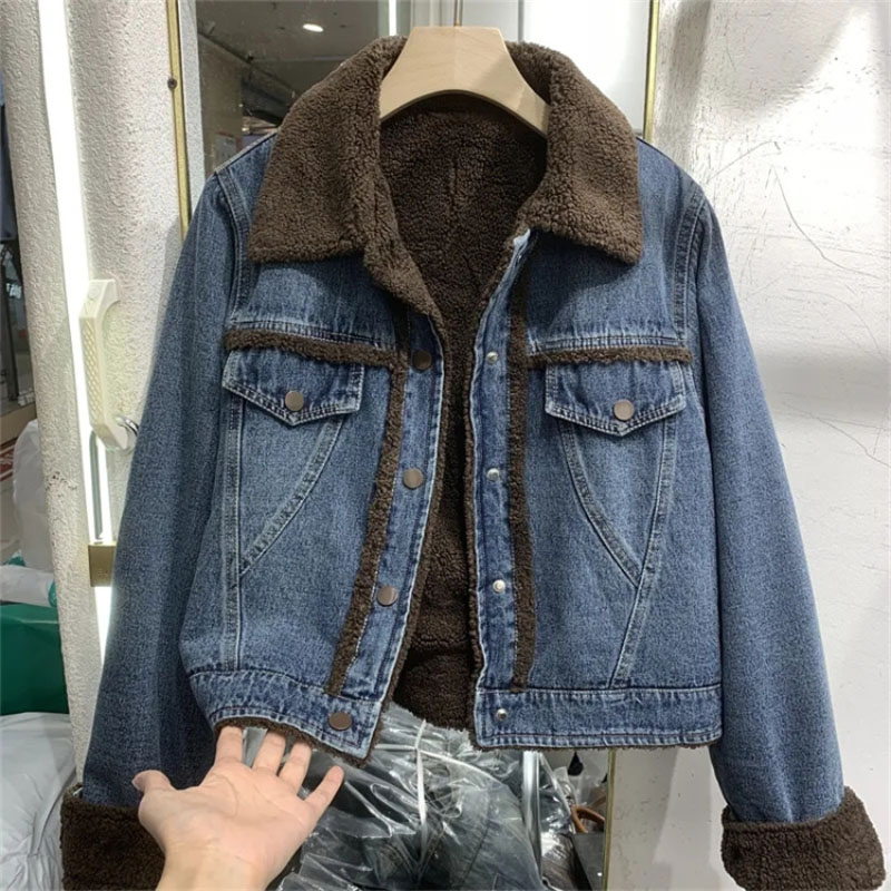 Verdickter Denim Wintermantel  – Down Jacket Packable Bewertung und Preis